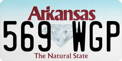 AR license plate 569WGP
