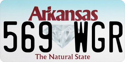 AR license plate 569WGR