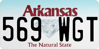 AR license plate 569WGT