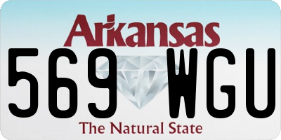 AR license plate 569WGU
