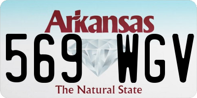 AR license plate 569WGV