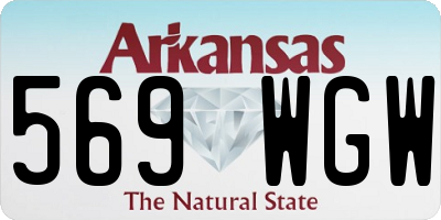 AR license plate 569WGW