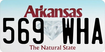 AR license plate 569WHA