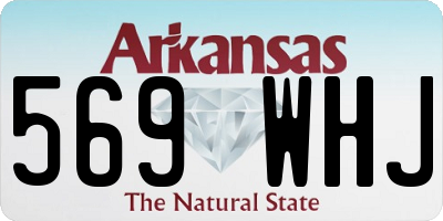 AR license plate 569WHJ