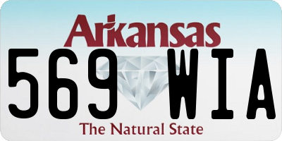 AR license plate 569WIA