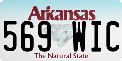 AR license plate 569WIC