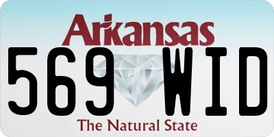 AR license plate 569WID