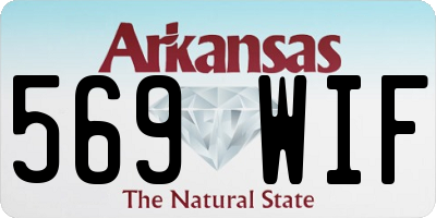 AR license plate 569WIF