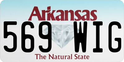 AR license plate 569WIG