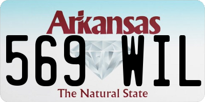 AR license plate 569WIL