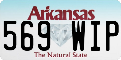 AR license plate 569WIP