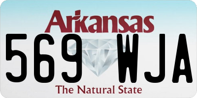 AR license plate 569WJA