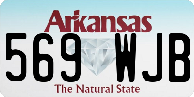 AR license plate 569WJB