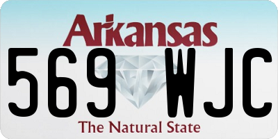 AR license plate 569WJC