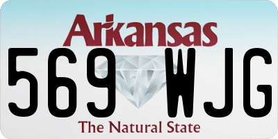 AR license plate 569WJG
