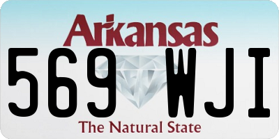 AR license plate 569WJI
