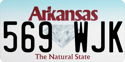 AR license plate 569WJK