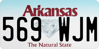 AR license plate 569WJM