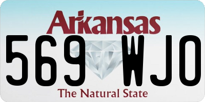 AR license plate 569WJO
