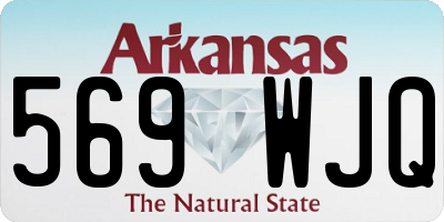 AR license plate 569WJQ