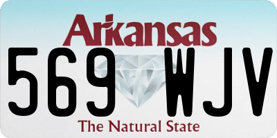 AR license plate 569WJV