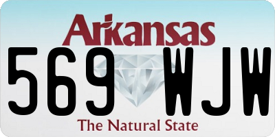 AR license plate 569WJW