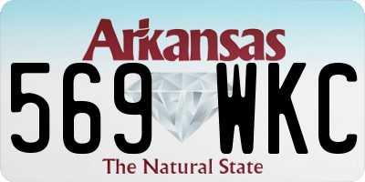 AR license plate 569WKC