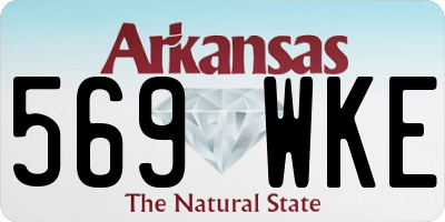 AR license plate 569WKE