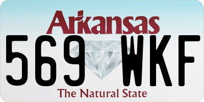 AR license plate 569WKF