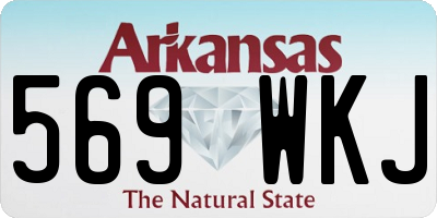 AR license plate 569WKJ