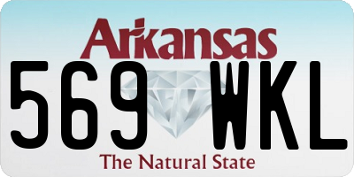 AR license plate 569WKL
