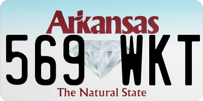 AR license plate 569WKT
