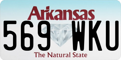 AR license plate 569WKU