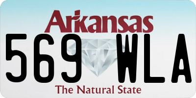 AR license plate 569WLA