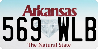 AR license plate 569WLB