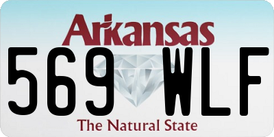 AR license plate 569WLF