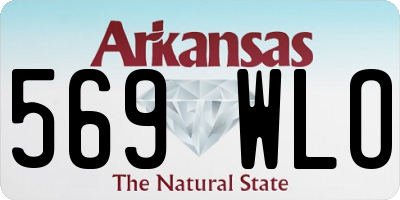 AR license plate 569WLO