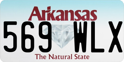 AR license plate 569WLX
