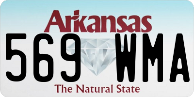 AR license plate 569WMA