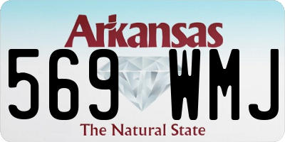 AR license plate 569WMJ
