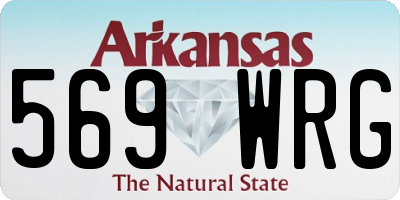 AR license plate 569WRG