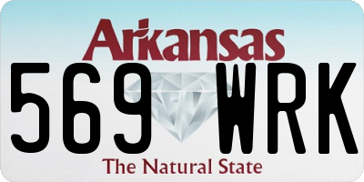 AR license plate 569WRK