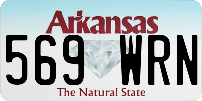 AR license plate 569WRN