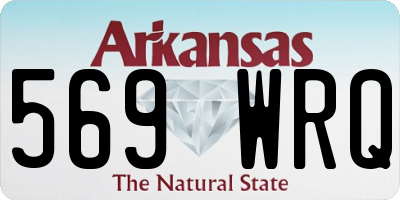 AR license plate 569WRQ