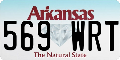 AR license plate 569WRT