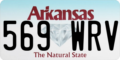AR license plate 569WRV