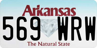 AR license plate 569WRW