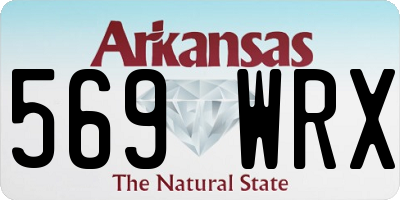AR license plate 569WRX