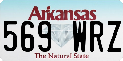 AR license plate 569WRZ