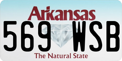 AR license plate 569WSB